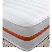 Starlight Beds Cooltouch Orange Stripe Memory Foam Pinna-coil Innerspring Value Mattress With White Border - Double, White