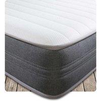 Starlight Beds Cooltouch Memory Foam & Pinna-coil Innerspring Value Mattress With Grey Border 18Cms Deep. 2Ft6 Small Single Mattress - 75Cm X 190Cm, Grey