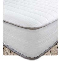 Starlight Beds Cooltouch Memory Foam & Pinna-coil Innerspring Value Mattress With White Border 18Cms Deep. 5Ft King Size Mattress - 150Cm X 200Cm, White