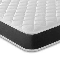 Starlight Beds Cooltouch Black Wave Hybrid Memory Foam Pinna-coil Innerspring Value Mattress 5FT King Size, Black