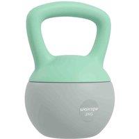SPORTNOW 8KG Kettlebell with Soft Body Grey and Green, Grey