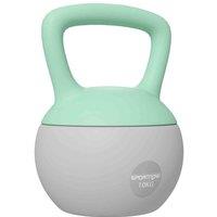 SPORTNOW 10KG Kettlebell with Soft Body Grey and Green, Grey