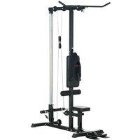 SPORTNOW Pull Up Station Power Cage - Black, Black