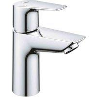 Grohe BauEdge; S-size; smooth body basin mixer, Silver