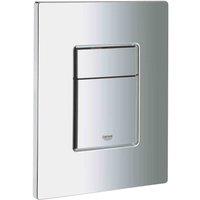 Grohe SKATE COSMOPOLITAN WC Wall Plate; Dual Flush; Chrome, Silver