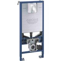 Grohe Rapid SLX WC 1.13m 3in1 Small flush plate, Silver