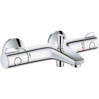 Grohe Grohtherm 800 Thermostatic Bath Shower Mixer Tap - Chrome, Silver