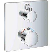 Grohe Grohtherm square shower Thermostatic Mixer, Silver