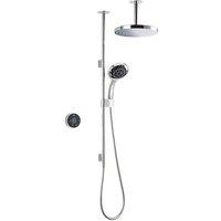 Mira Platinum Dual Complete Digital Shower Ceiling Fed Hp - Chrome, Silver