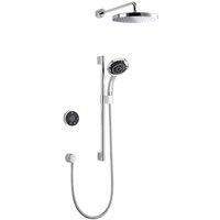 Mira Platinum Dual Complete Digital Shower Rear Fed Hp - Chrome, Silver
