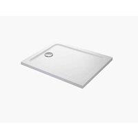 Mira Flight Low Rectangular Shower Tray Flat Top 1200X900Mm White, White