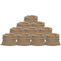 Vidaxl Jute Sacks 10 Pcs 100X110 Cm 100 Jute 340 Gsm, Brown