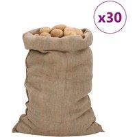 Vidaxl Jute Sacks 30 Pcs 60X105 Cm 100 Jute 340 Gsm, Brown