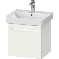 Duravit No.1 Duravit No.1 Vanity Unit Wall Hung White Matt 1 Drawer 490Mm, White
