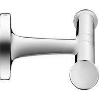 Duravit Startk T Wall Mounted Double Toilet Paper Holder - Chrome, Silver