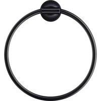 Duravit Startk T Wall Hung Towel Ring - Matt Black, Black