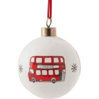Victoria Eggs Simply London Bus Fine Bone China Bauble, Multi