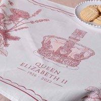 Victoria Eggs The Queen's Commemorative Tea Towel & Royal Family Tea Towel, Multi