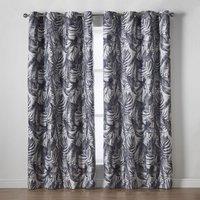 Luxury Living Malay 66 X 72 Charcoal (ring Top Curtains), Grey