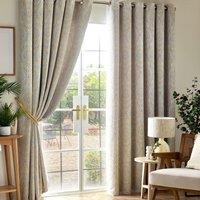 Luxury Living Victoria Blackout 66 X 90 Ochre (ring Top Curtains), Yellow