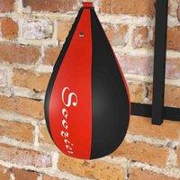 Sportnow Adjustable Speed Bag Platform Wall Mount Punching Bag Training Kit, Red