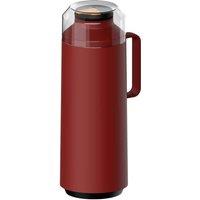 Tramontina Thermal Flask With Cup Lid And Interior Glass Container red 1.0L , Red