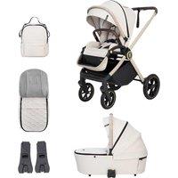Babymore Kai Pram Pushchair - Sandstone, Cream