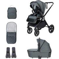 Babymore Kai Pram Pushchair - Forest Grey, Grey