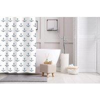 Pifco Anchor Shower Curtain, White