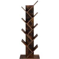 SONGMICS Vasagle 8-tier Floor Standing Bookcase - Rustic Brown, Multi