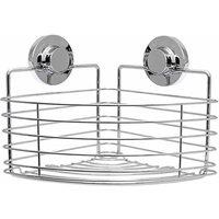 BlissHome Lock N Roll Corner Basket Silver, Silver