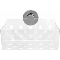 BlissHome Lock N Roll Clear Rectangular Basket, Clear