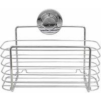 BlissHome Lock N Roll Rectangular Basket Silver, Silver