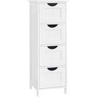 SONGMICS Bathroom Cabinet Storage Cupboard Wall Mounted Unit Shelves Cupboard