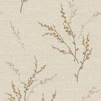 Belgravia Decor Carmella Textured Wallpaper 10m x 53cm Motif Cream