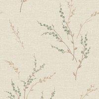 Belgravia Decor Carmella Textured Wallpaper 10m x 53cm Motif Green