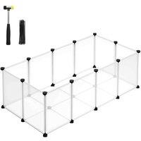 Songmics Diy Plastic Cage For Pets White, White
