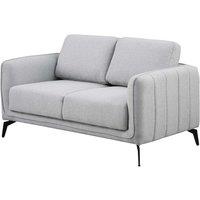 More4homes Oslo Modern Scandi Style Fabric Living Room 2 Seater Sofa Light Grey