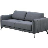 More4homes Oslo Modern Scandi Style Fabric Living Room 3 Seater Sofa Dark Grey