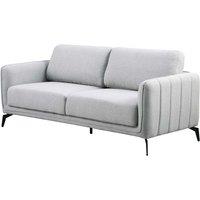 More4homes Oslo Modern Scandi Style Fabric Living Room 3 Seater Sofa Light Grey