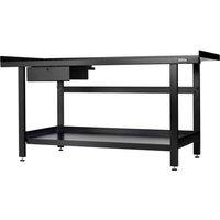 Bunker Workbench With Drawer 1829Mm, Black