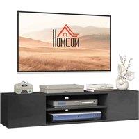HOMCOM Floating TV Unit for 60" TVs - Grey, Grey