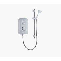 Mira Jump Electric Shower 9.5Kw White Chrome, White