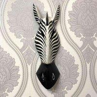 Minster Stylish Living Msl 50Cm Large Zebra Mask, Multi