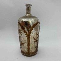 Minster Stylish Living Msl 15inch Antique Silver Glass Decorative Vase, Multi