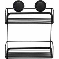 Croydex Snl Two Tier Cosmetic Basket - Black, Black