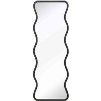 Charles Bentley Amsterdam Wavy Shape Weather Resistant Mirror - Black, Black