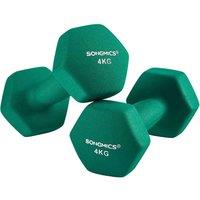 Songmics Dumbbells Set 2 X 4 Kg Green, Multi