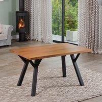Artemis Home Verona 140Cm Wooden Veneer Dining Table, Brown