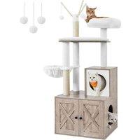 Feandrea 2-in-1 Cat Tree With Sisal Posts Greige